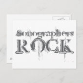 Sonographen Rock Postkarte (Vorne/Hinten)