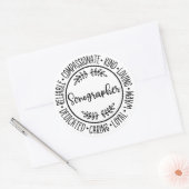 Sonographengeschenk, Sonographie, Ultrasound Tech Runder Aufkleber (Umschlag)