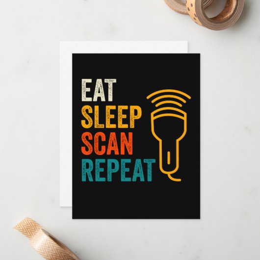 Sonographenscan Mitteilungskarte (Vorderseite/Rückseite Beispiel)