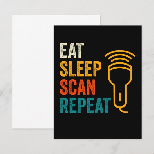 Sonographenscan Mitteilungskarte (Vorne/Hinten)