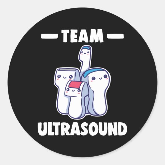 Sonographenteam Ultrasound für Sonographin Radiolo Runder Aufkleber (Vorderseite)