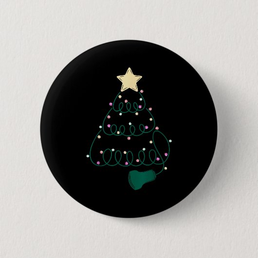 Sonographer Christmas Tree Ultrasound Mfm Sonograp Button (Vorderseite)
