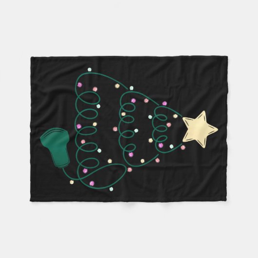 Sonographer Christmas Tree Ultrasound Mfm Sonograp Fleecedecke (Vorderseite (Horizontal))