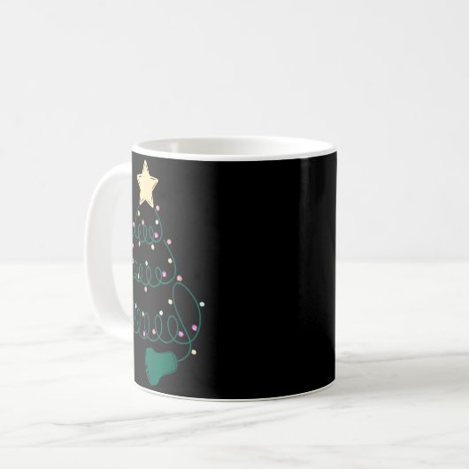 Sonographer Christmas Tree Ultrasound Mfm Sonograp Kaffeetasse (Vorderseite Links)