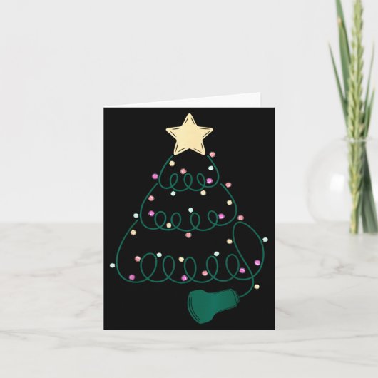 Sonographer Christmas Tree Ultrasound Mfm Sonograp Karte (Vorderseite)