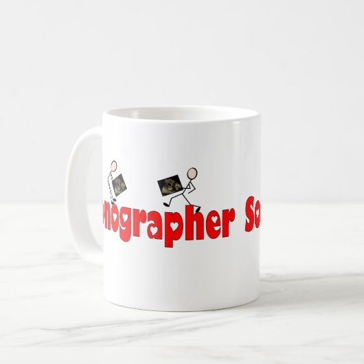 Sonographer Geschenke Kaffeetasse (Vorderseite Links)