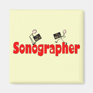 Sonographer Geschenke Magnet