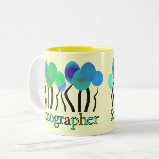 Sonographer Geschenke Zweifarbige Tasse (Vorderseite Links)