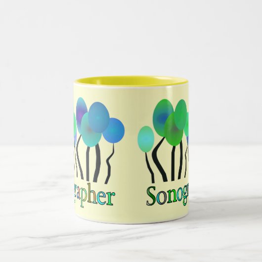 Sonographer Geschenke Zweifarbige Tasse (Mittel)