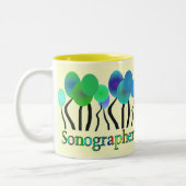 Sonographer Geschenke Zweifarbige Tasse (Links)