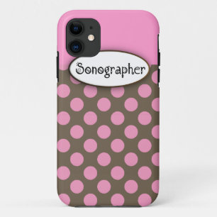 Sonographer iPhone 5 Fall-rosa Tupfen 11 Hülle