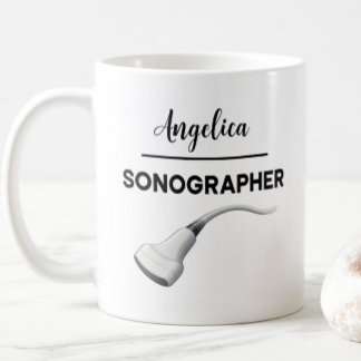 SONOGRAPHER Personalisierter Name Ultraschall Tech Kaffeetasse