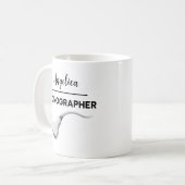 SONOGRAPHER Personalisierter Name Ultraschall Tech Kaffeetasse (Vorderseite Links)