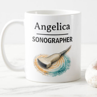 SONOGRAPHER Personalisierter Name Ultraschallsonde Kaffeetasse