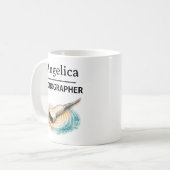 SONOGRAPHER Personalize Name Ultrasound Probe Gift Kaffeetasse (Vorderseite Links)