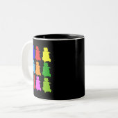 Sonographer Popart Gfits Zweifarbige Tasse (Vorderseite Links)