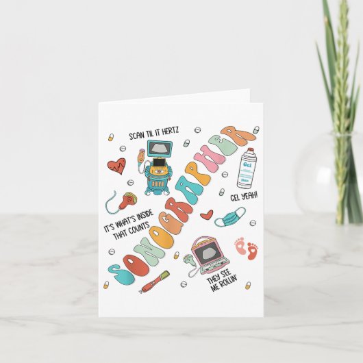 Sonographer School Nurse S Karte (Vorderseite)