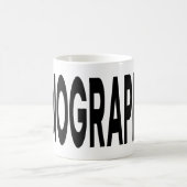 SONOGRAPHER-Typografie-Ultraschall-Tech-Geschenk Kaffeetasse (Mittel)