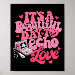 Sonographer Valentinstag Es Ist Ein Schöner Tag Zu Poster