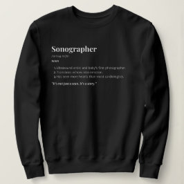 Sonographie Definition - Ultrasound Tech-Geschenk Sweatshirt