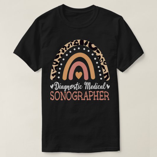 Sonographie des diagnostischen medizinischen Sonog T-Shirt (Design vorne)
