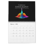Sonographie des Herzens - farbenfrohe Ultraschallw Kalender (Feb 2026)