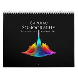 Sonographie des Herzens - farbenfrohe Ultraschallw Kalender
