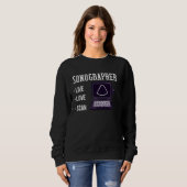 Sonographie des Ultraschallforschers Sweatshirt (Vorne ganz)