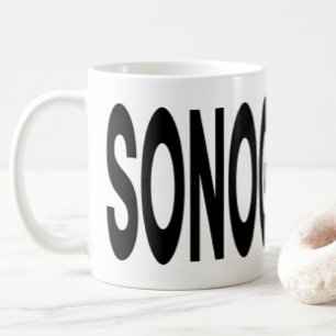 SONOGRAPHIE-Typografie-Ultraschall-Geschenk Kaffeetasse