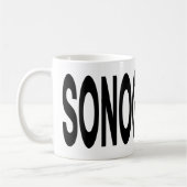SONOGRAPHIE-Typografie-Ultraschall-Geschenk Kaffeetasse (Links)