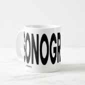 SONOGRAPHIE Umschlagtext Personalisiert Kaffeetasse (Vorderseite Links)