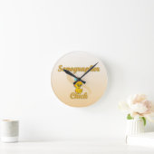 Sonographin Chick Runde Wanduhr (Zuhause)