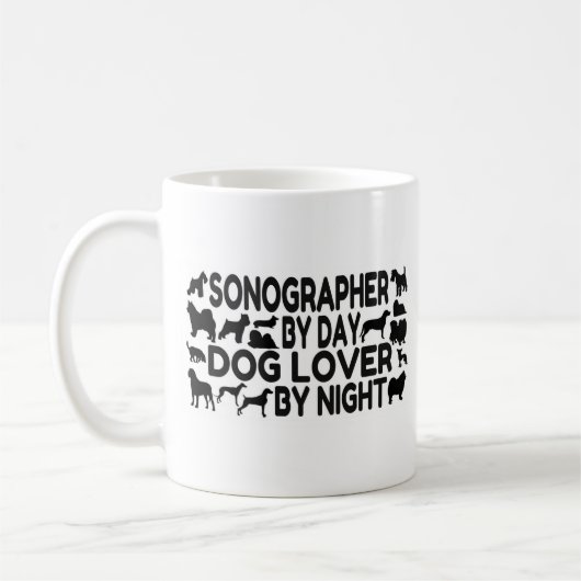 Sonographin Dog Lover Kaffeetasse (Links)