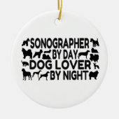 Sonographin Dog Lover Keramikornament (Vorne)