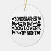 Sonographin Dog Lover Keramikornament (Links)