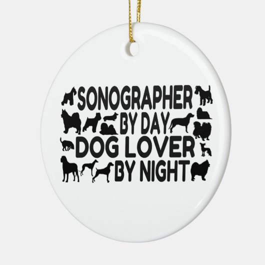 Sonographin Dog Lover Keramikornament (Links)