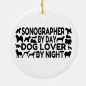 Sonographin Dog Lover Keramikornament (Hinten)