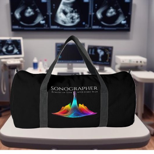 Sonographin-farbige Ultraschallwellen Duffle Bag