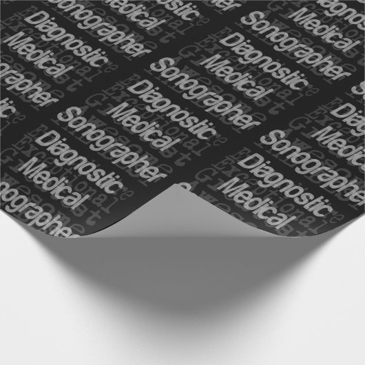 Sonographin für Diagnostik Geschenkpapier (Ecke)
