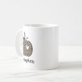 Sonographin Halloween Herbstkürbis Niedlich Kaffeetasse (Vorderseite Links)