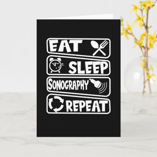 Sonographin Karte (Gelbe Blume)