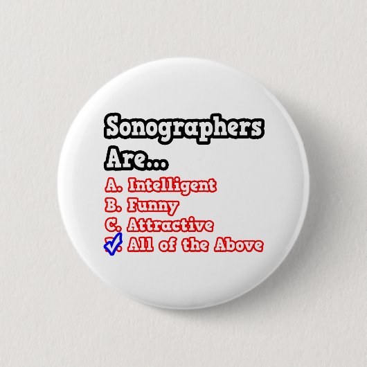 Sonographin Quiz...Joke Button (Vorderseite)