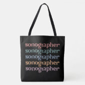 Sonographin Ultrasound Tech Retro Sonographer Gesc Tasche (Vorderseite)