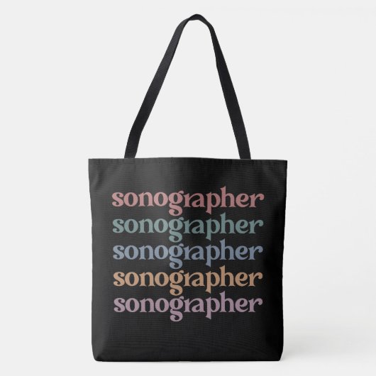 Sonographin Ultrasound Tech Retro Sonographer Gesc Tasche (Vorderseite)