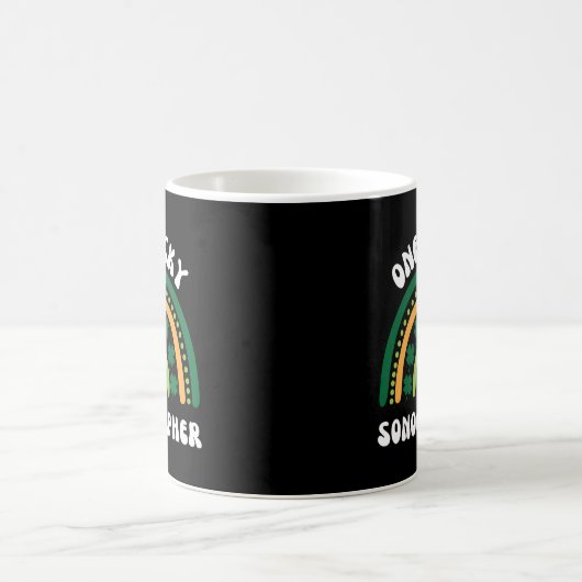 Sonographin Ultrasound Technician St Patrick's Day Kaffeetasse (Mittel)