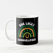 Sonographin Ultrasound Technician St Patrick's Day Kaffeetasse (Links)