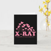 Sonographin Valentine Hearts Radiologiker Karte (Gelbe Blume)