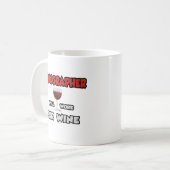 Sonographin ... wird für Wein arbeiten Kaffeetasse (Vorderseite Links)