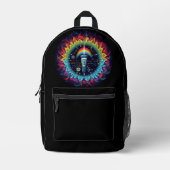 Sonographisch-farbige Ultraschallwellen-Physik Bedruckter Rucksack (Vorderseite)