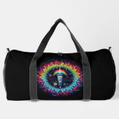 Sonographisch-farbige Ultraschallwellen-Physik Duffle Bag (Rückseite)